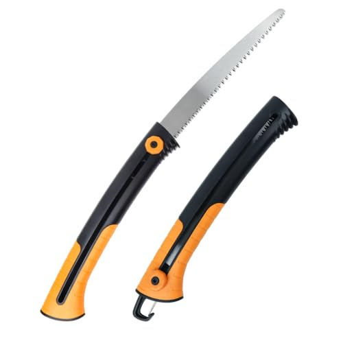 HASTHIP® Retractable Hand Saw 9.45 inches Flexible Pruning Hand Saw with Safety Locking Knob Carboon Steel Gardening Saw Multifunctional Portable Hand Saw with Intergrated Quick Release Hook HASTHIP® Retractable Hand Saw 9.45 inches Flexible Pruning Hand Saw with Safety Locking Knob Carboon Steel Gardening Saw Multifunctional Portable Hand Saw with Intergrated Quick Release Hook